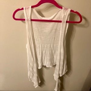 OS White flowy cardigan